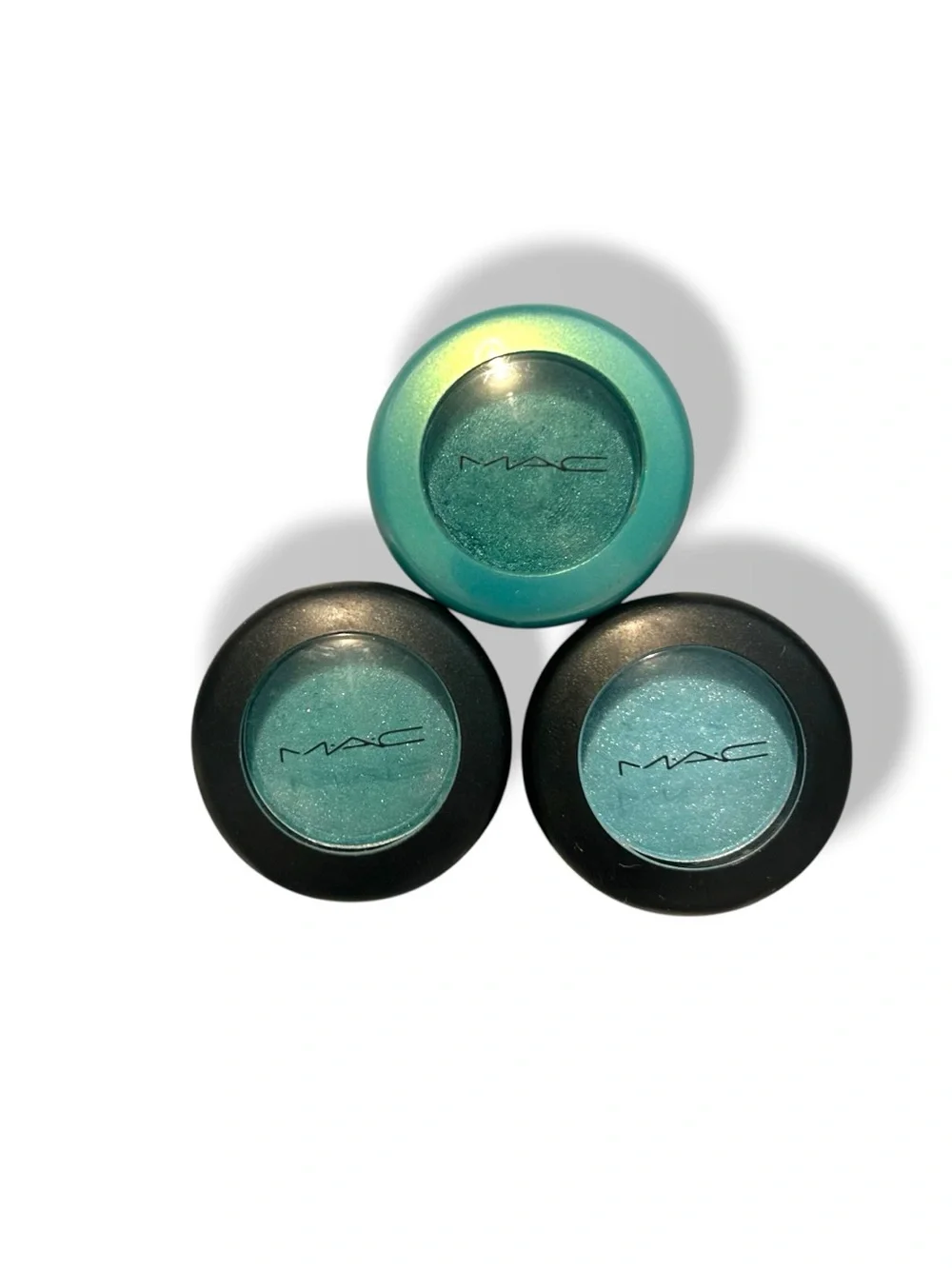 MAC cosmetics eye shadow WATERNYMPH, AQUADISIAC, TURQUATIC discontinued RARE Y2K
